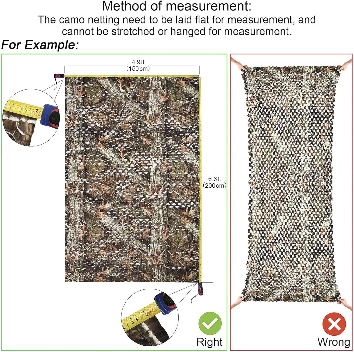 Camouflage Netting Bulk Roll for Hunting, Military Use, and Sunshade Applications