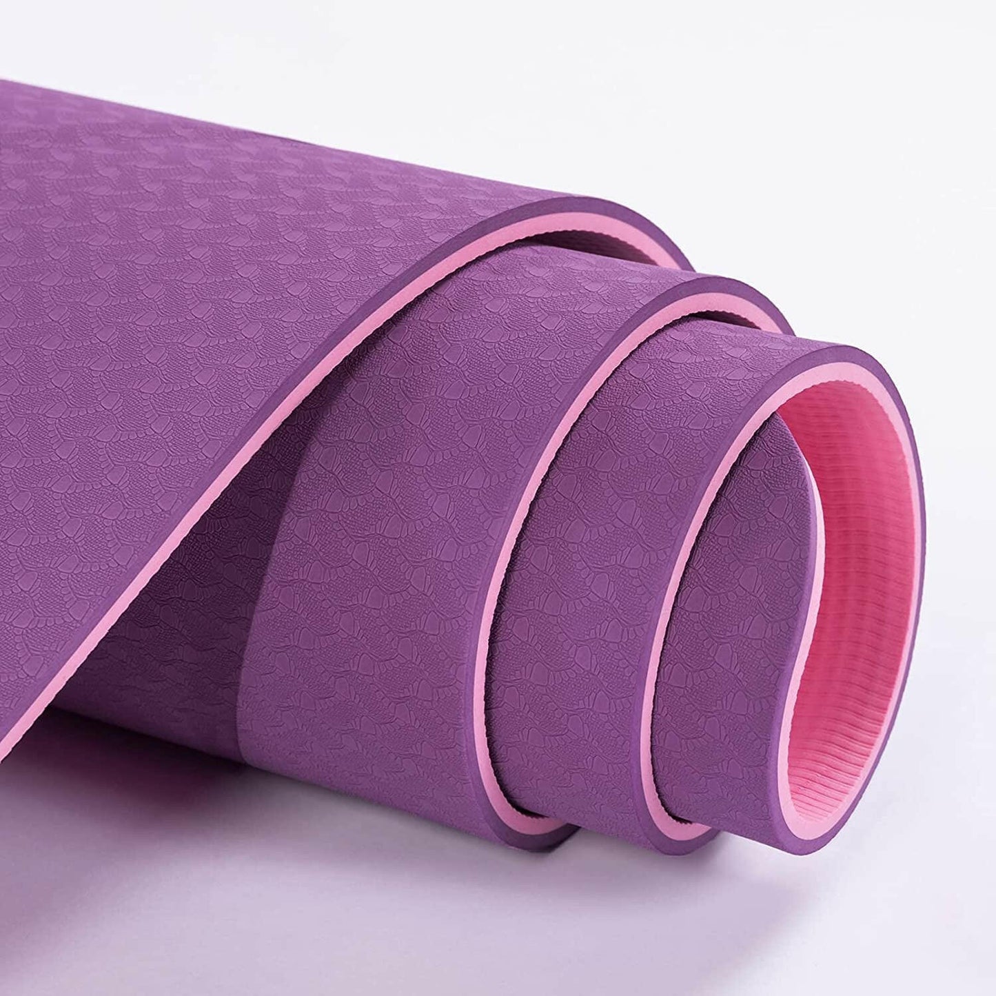 Premium Non-Slip Yoga Mat - Eco-Friendly, Anti-Tear 1/4" Thick Pilates Fitness Mat for Women with Carrying Sling & Storage Bag - Perfect for Home Workouts!