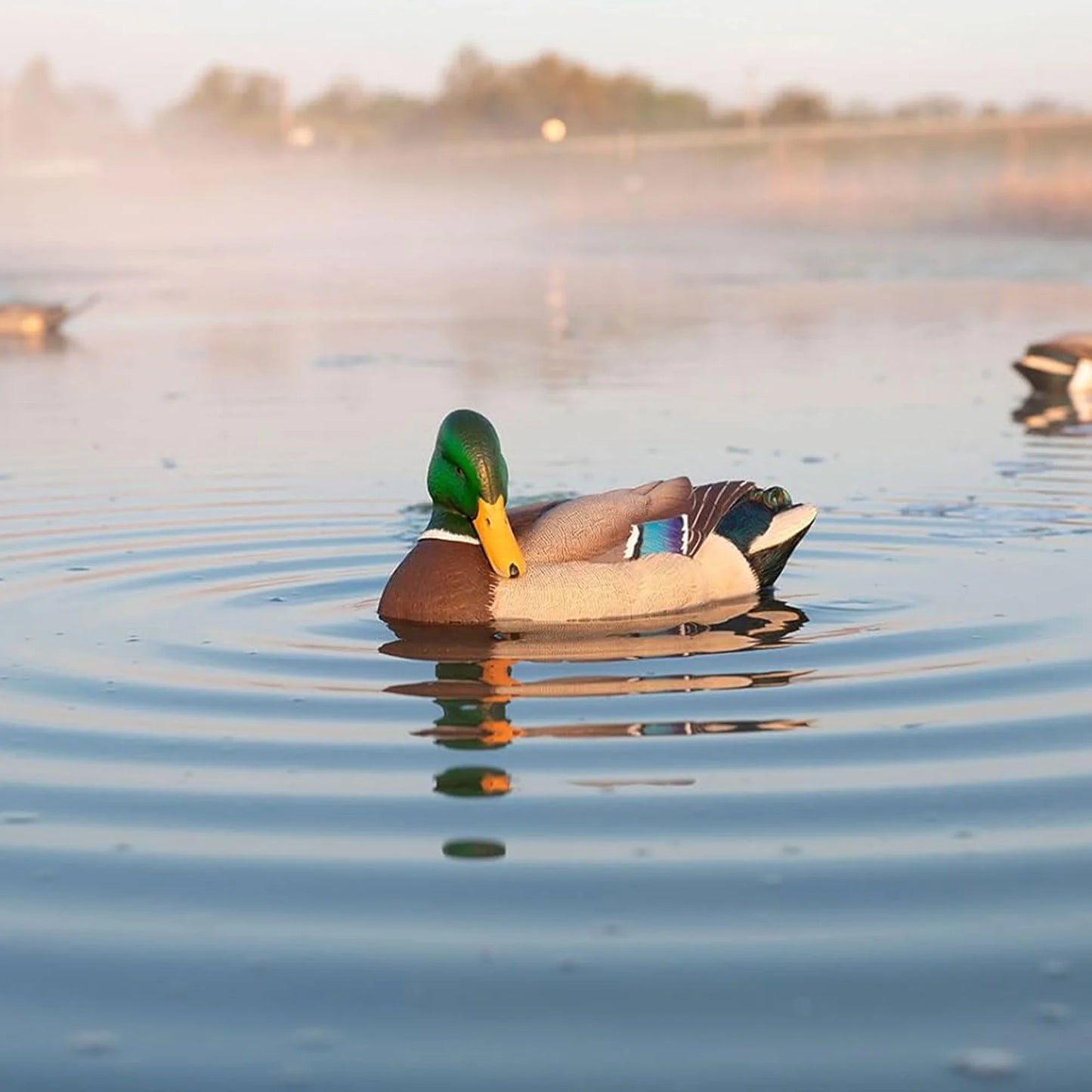 Power Shaker Mallard Drake Motion Duck Decoy - Floating Surface Preener in Multicolor