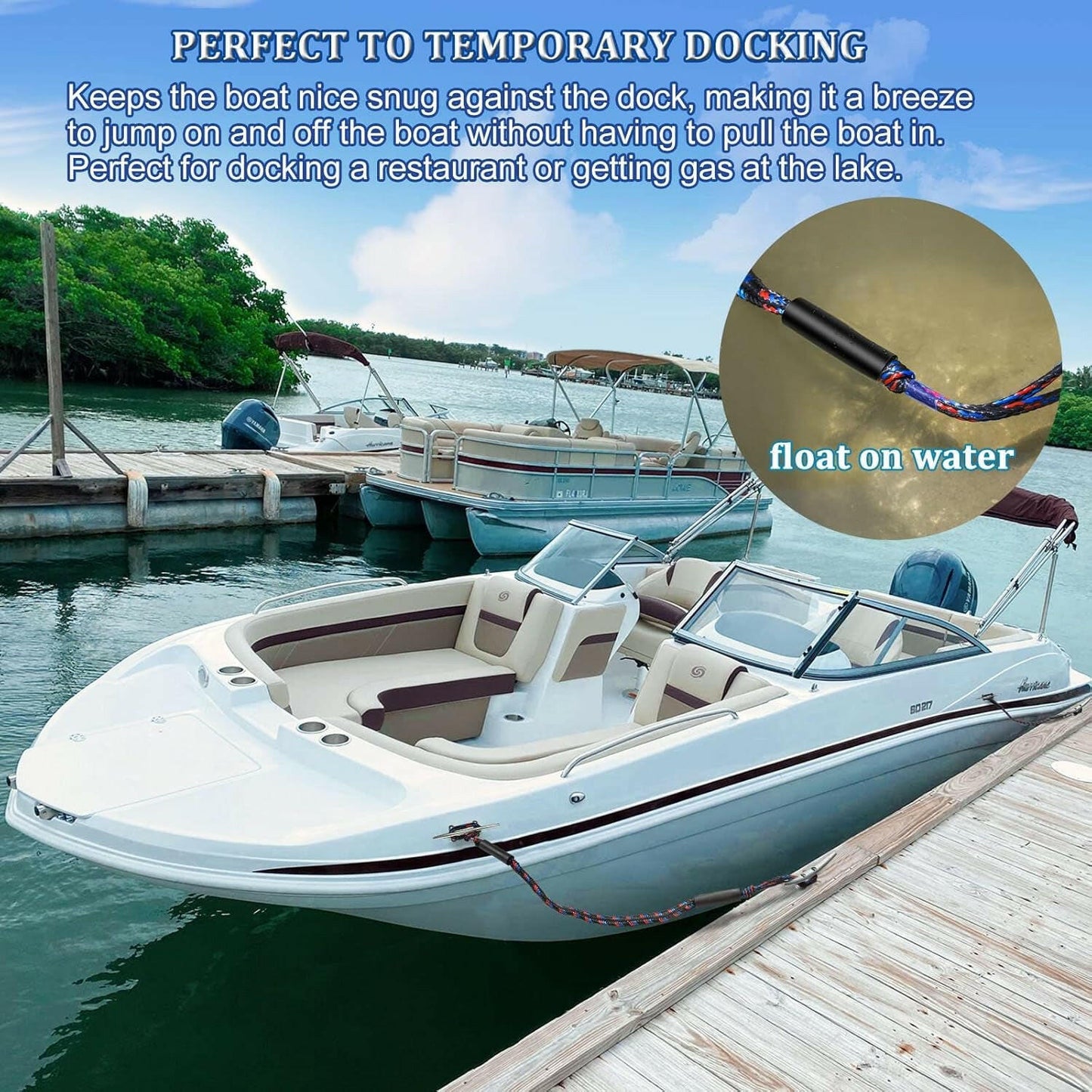 Upgrade Your Boating Game with 4ft Boat Bungee Dock Lines β Perfect Gifts for Men & Essential Accessories for Your Pontoon and Bass Boat! π€π.
