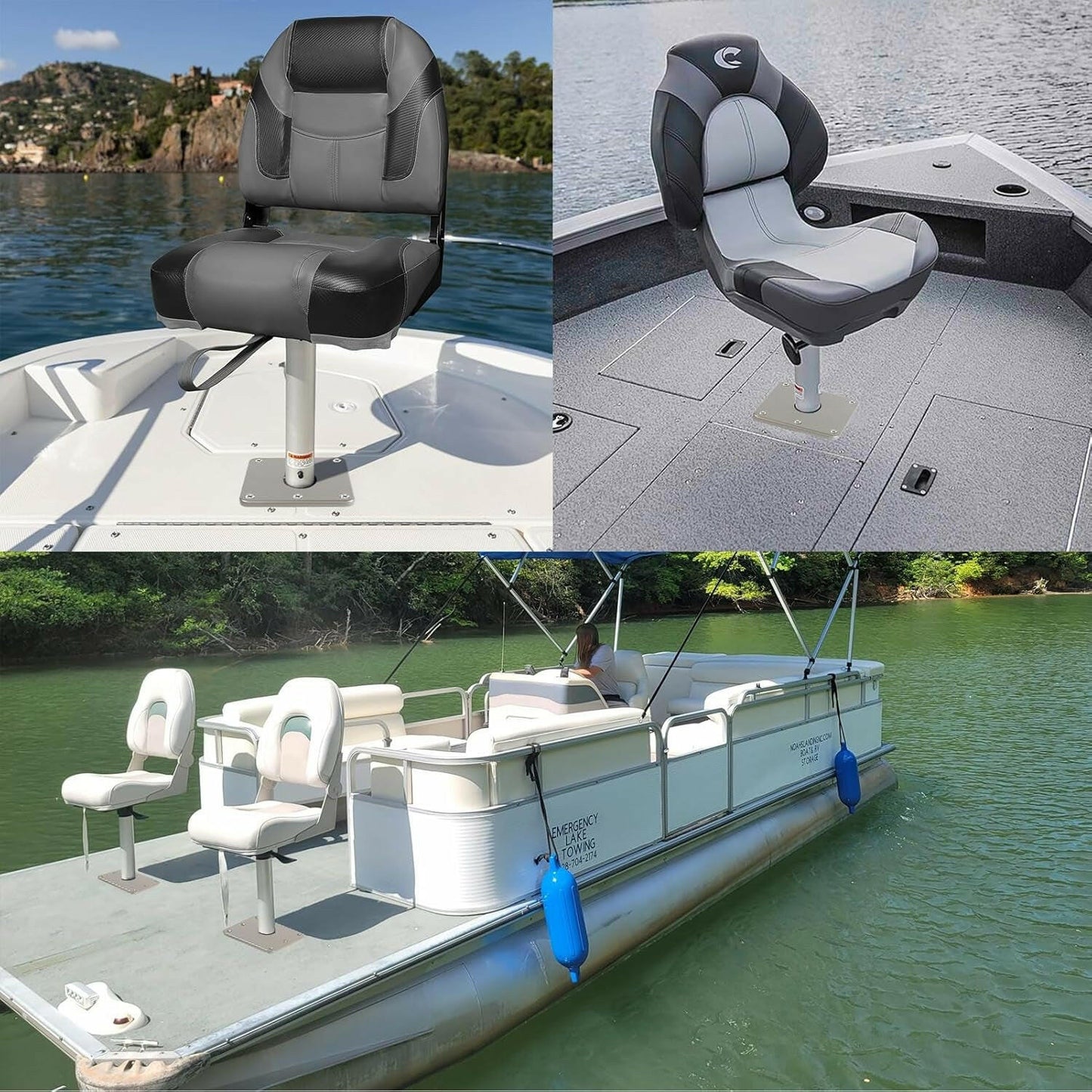 Transform Your Boating Experience with Our Heavy Duty Seat Base Mount – Ideal for Fishing and Pontoon Fun!.