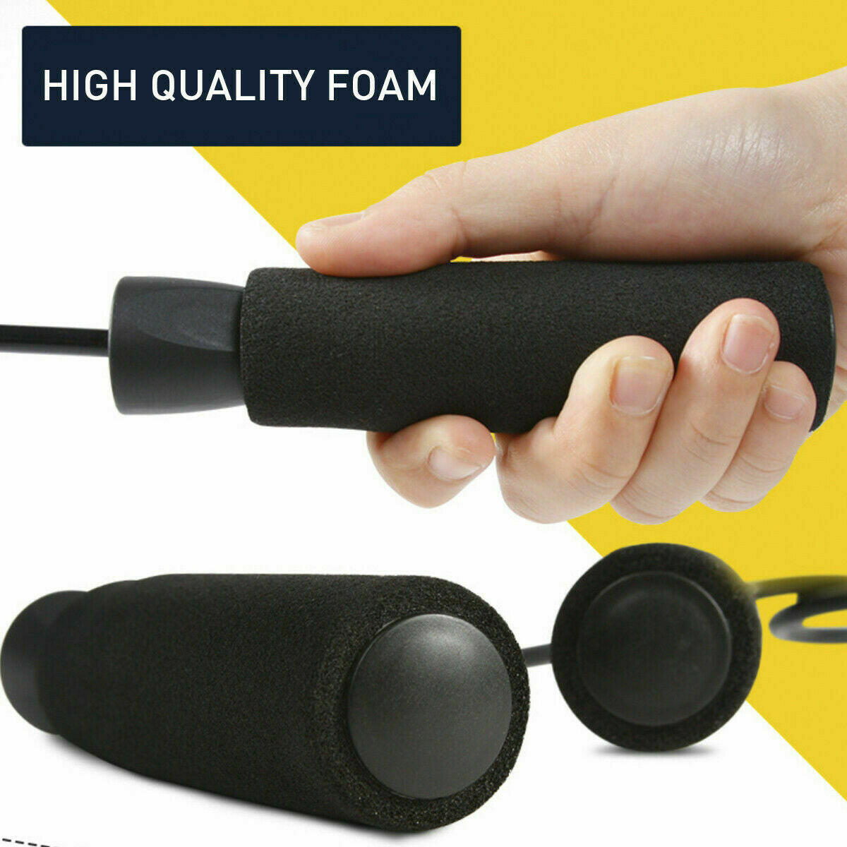 Adjustable Speed Jump Rope with Bearings for Aerobic Exercise and Boxing Fitness