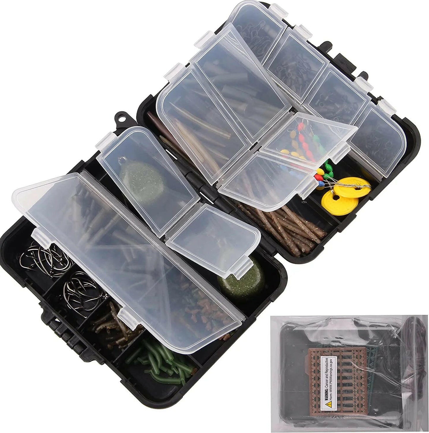 Ultimate Carp Fishing Tackle Kit - 217 Pcs Complete Bait & Gear Set for Successful Fishing Adventures.