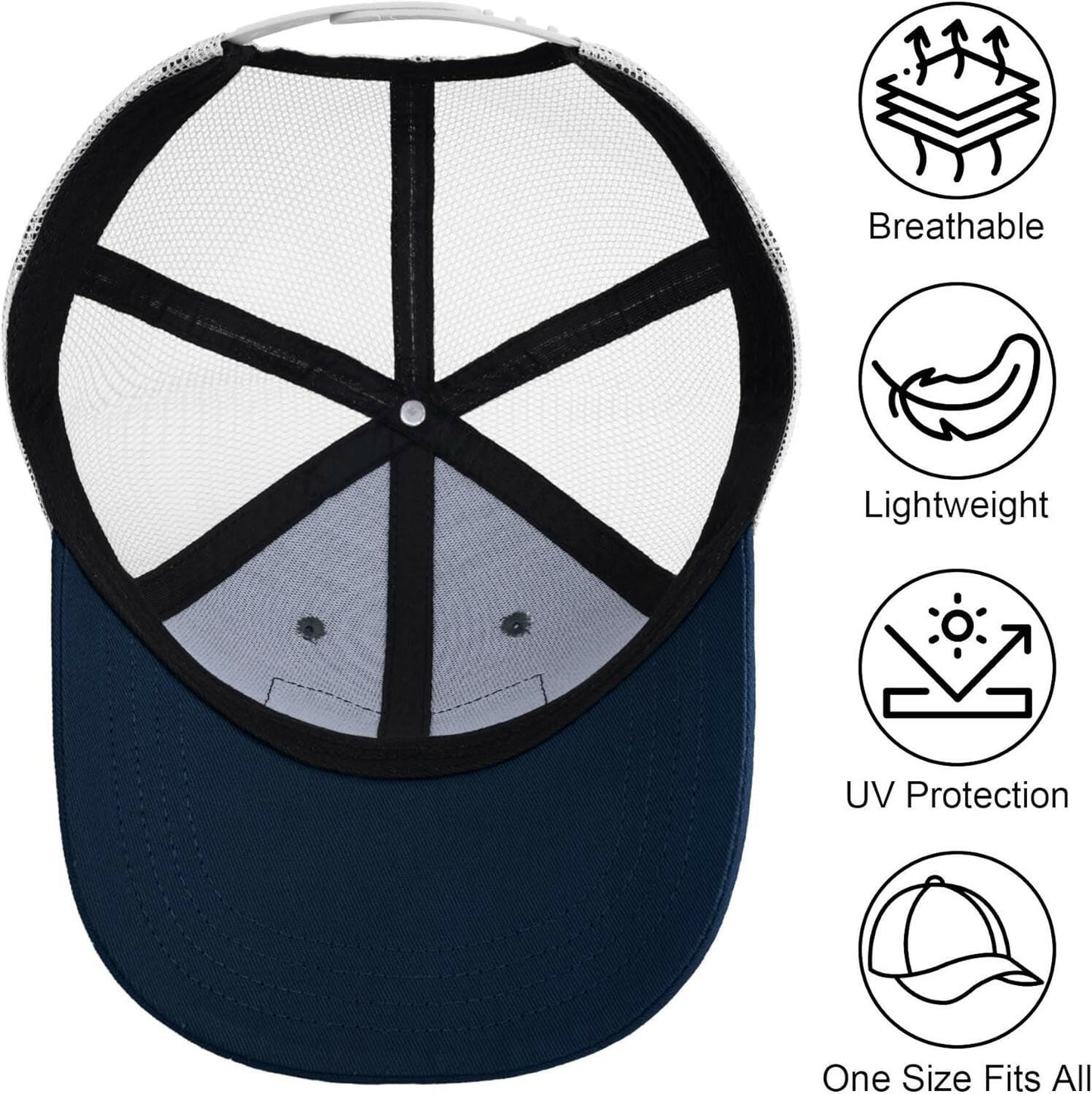 American Fish Flag Trucker Hats - Ideal Gifts for Fishing Enthusiasts, Camping, and Everyday Use
