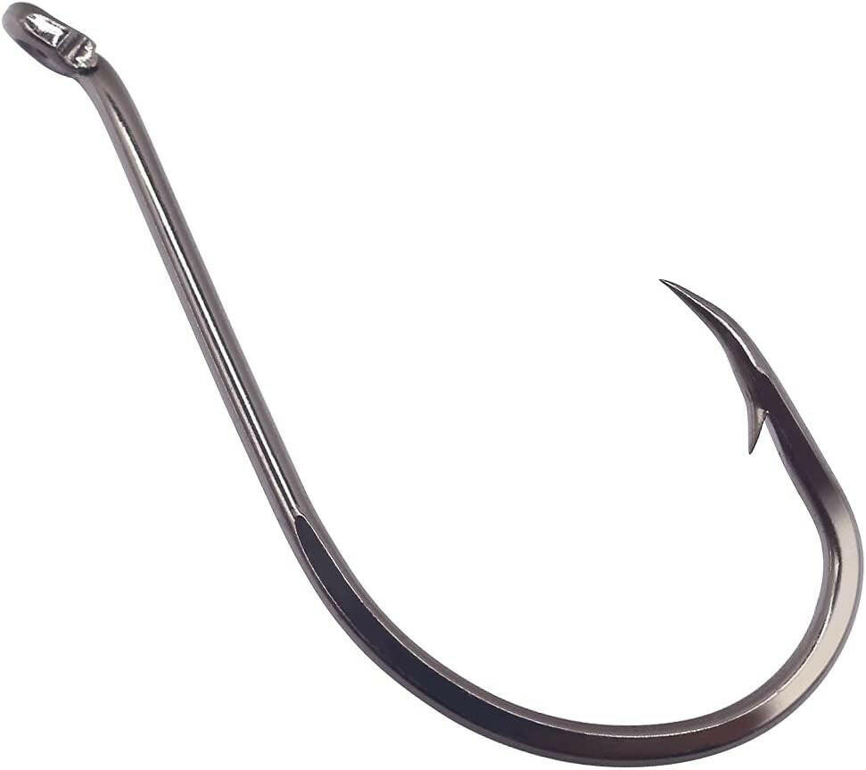 Catch more with our Octopus Circle Hooks! 🎣 Perfect for freshwater fishing, available in red and black. Get your 50 or 100 pack today! 🐟✨.