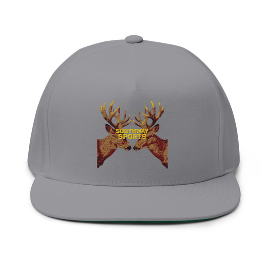 FLATBIL Cap with Whitetail Deer Design