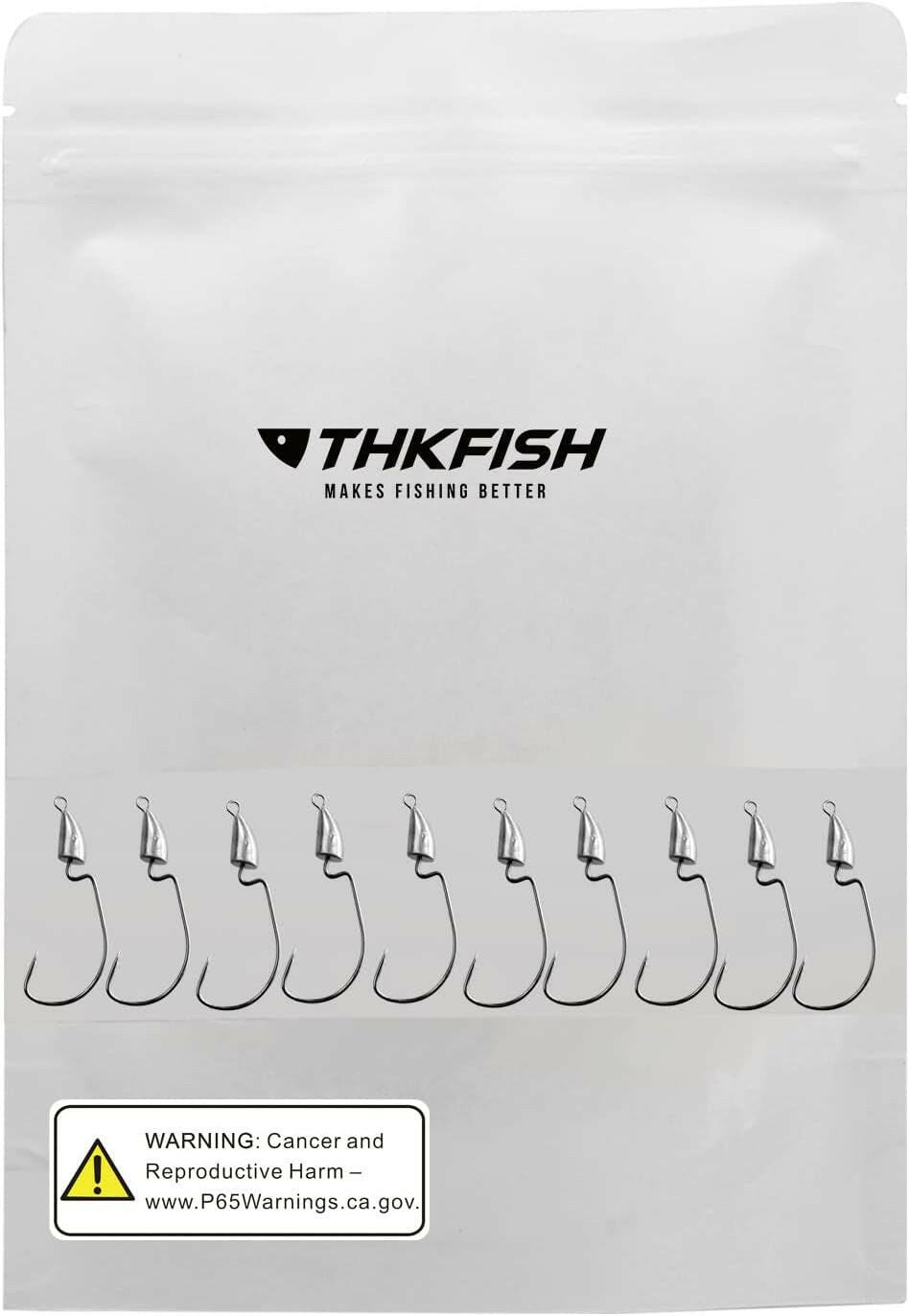 Weedless Swimbait Jig Heads for Bass Fishing - Weighted Texas Rig Hooks for Saltwater and Freshwater (Available in 1/8 Oz, 1/6 Oz, 1/4 Oz, 3/8 Oz, 1/2 Oz, 3/4 Oz)
