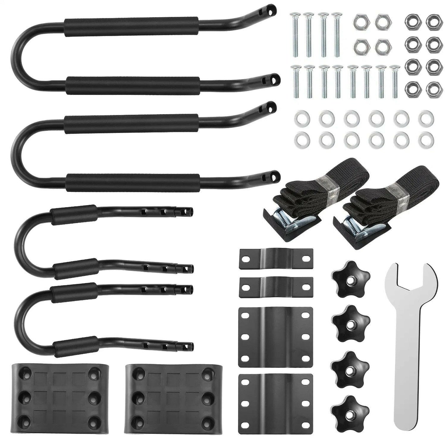 Universal Kayak Roof Rack J Bar, 1 Pairs-Bar Rack HD Kayak Carrier Canoe Boat Surf Ski Roof Top Mount Car SUV Crossbar