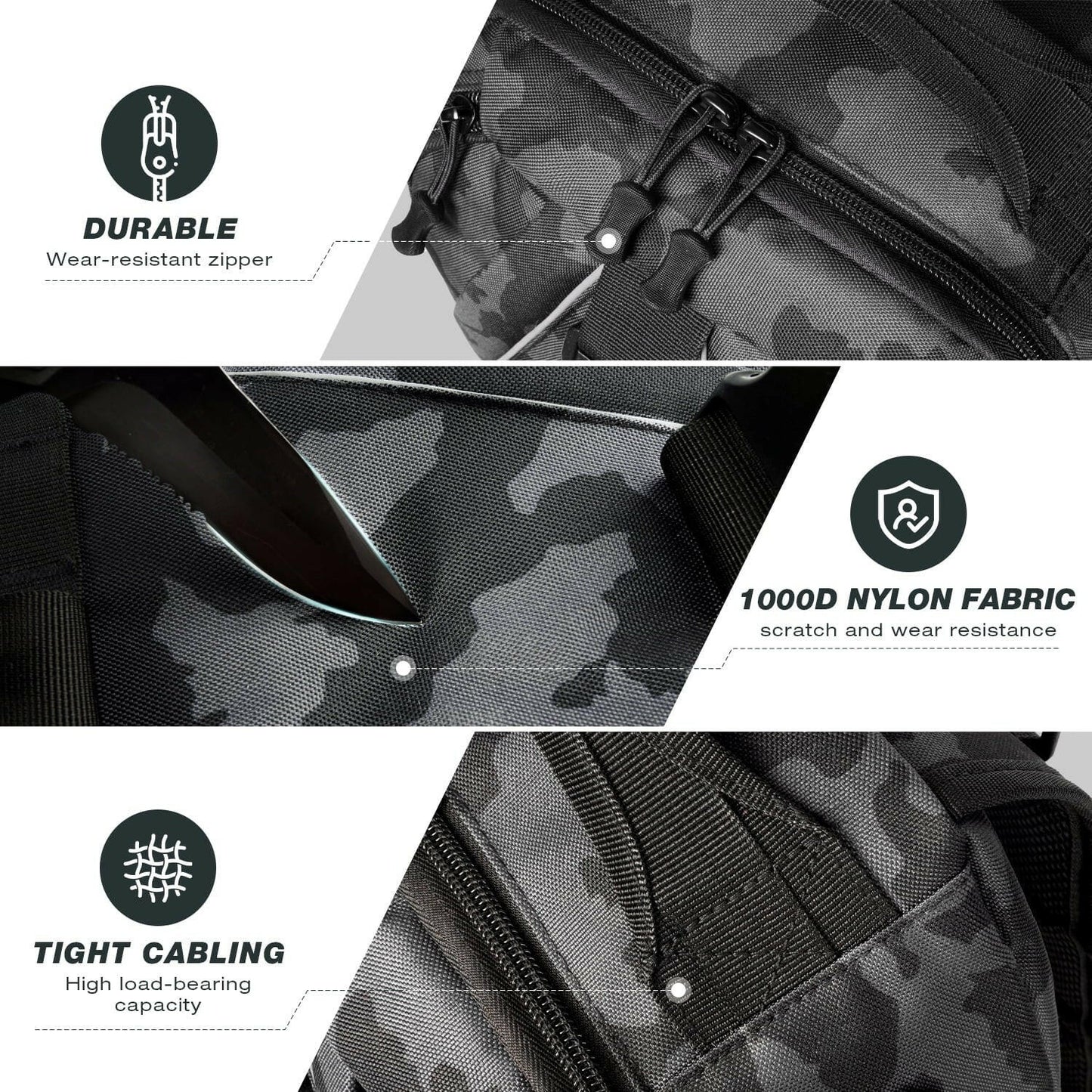 Fishing Backpack Tackle Sling Bag Nylon Backpack with Rod Holder Gift for Mother Father.