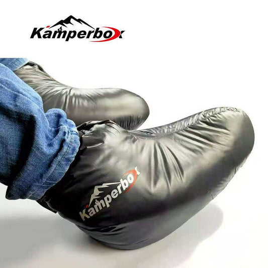 Kamperbox Down Socks and Boots for Camping and Sleeping Bags.