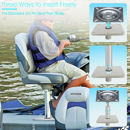 Transform Your Boating Experience with Our Heavy Duty Seat Base Mount – Ideal for Fishing and Pontoon Fun!.