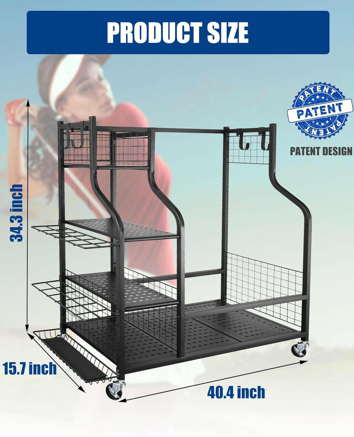 Transform your garage with our ultimate Golf Storage Organizer! Perfect for bags, clubs, and all your golfing gear! 🏌️♂️⛳️ #GolfLife #GarageGoals