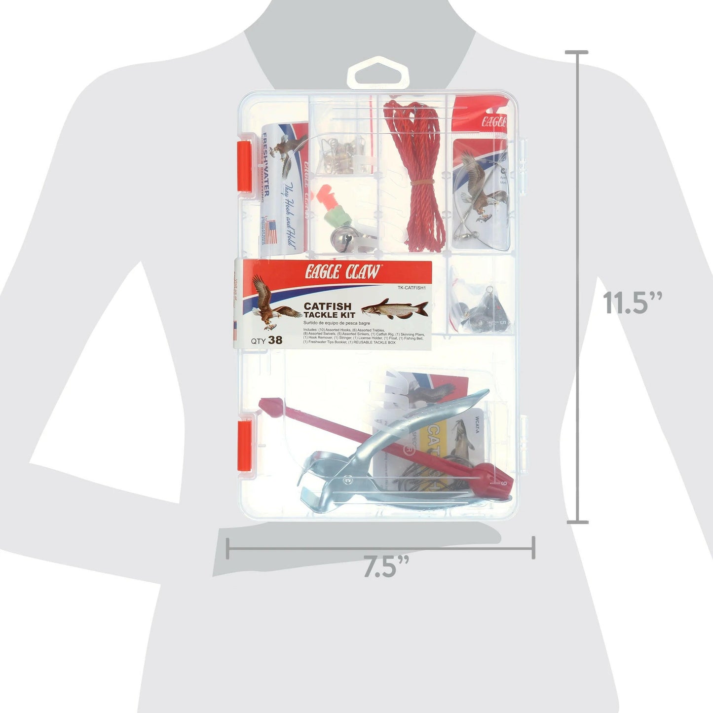 Ultimate Catfish Tackle Kit - 38 Essential Pieces for Successful Fishing.