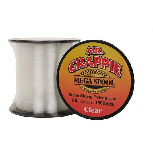 6 lb Clear Monofilament Fishing Line - 1500 Yard Spool.
