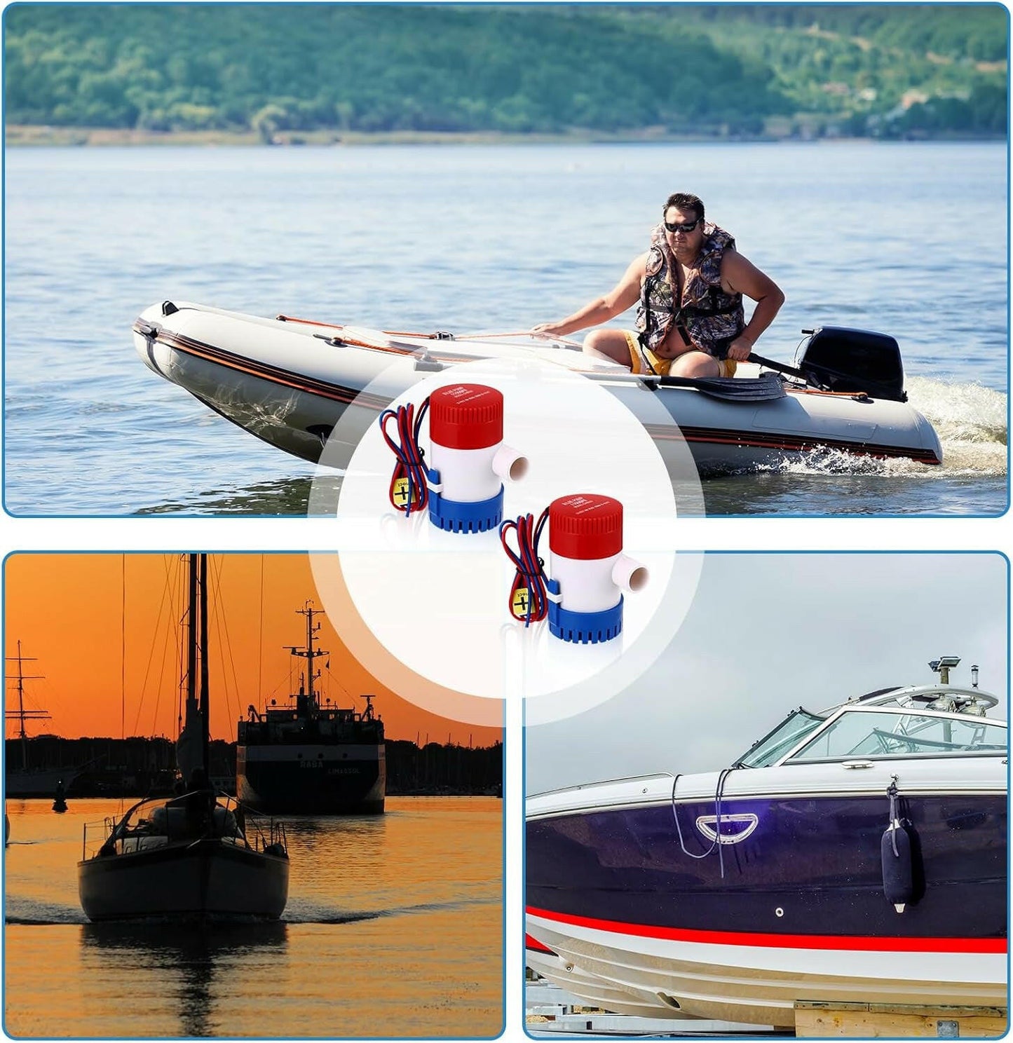 Upgrade Your Water Management with Our 2-Pack 12V Submersible Bilge Pumps – Perfect for Boats, Pools, and Ponds! 🌊🚤 #WaterPump #BoatingEssentials #DIY.