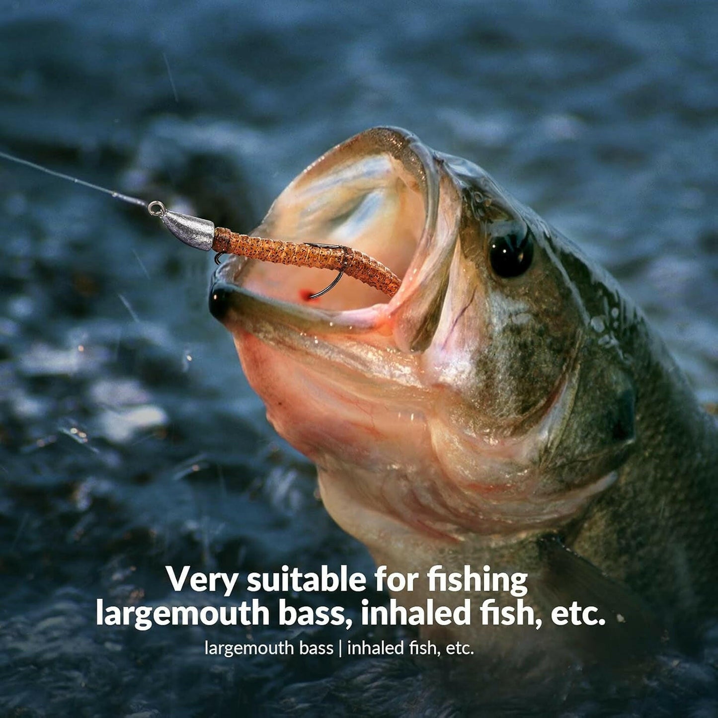 Weedless Swimbait Jig Heads for Bass Fishing - Weighted Texas Rig Hooks for Saltwater and Freshwater (Available in 1/8 Oz, 1/6 Oz, 1/4 Oz, 3/8 Oz, 1/2 Oz, 3/4 Oz)