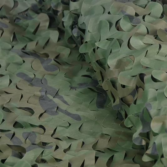 Camouflage Netting Bulk Roll for Hunting, Military Use, and Sunshade Applications.