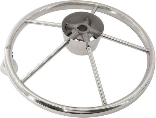Revamp Your Ride with Our Chic 15.5" Stainless Steel Steering Wheel! 🛥️✨ #BoatLife #MarineGear.