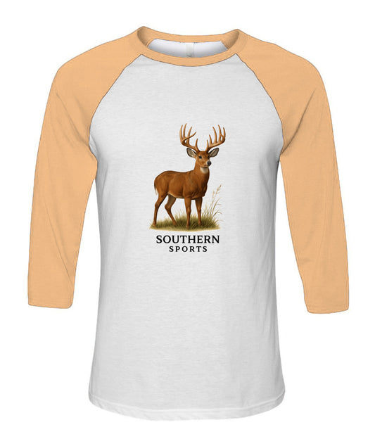 Bella + Canvas 3200 Unisex Raglan Shirt.