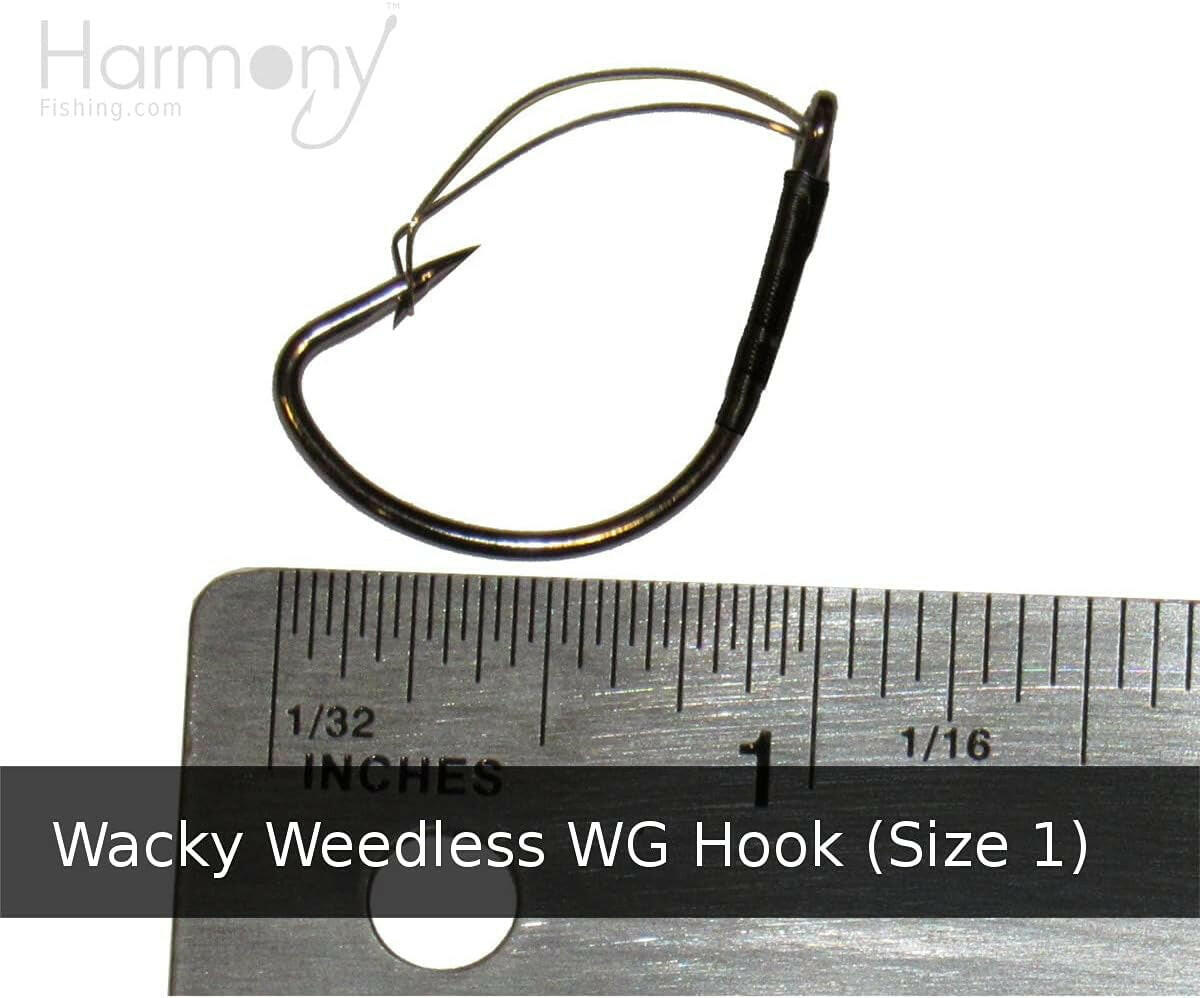 Harmony Fishing Razor Series Wacky Weedless WG Hooks - Premier Bass Fishing Hooks for Wacky and Neko Rigs