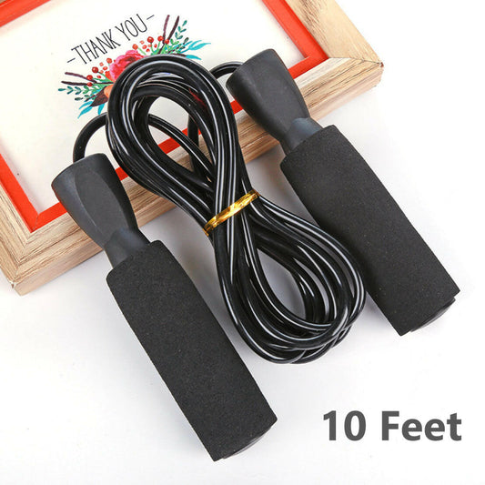 Adjustable Speed Jump Rope with Bearings for Aerobic Exercise and Boxing Fitness.