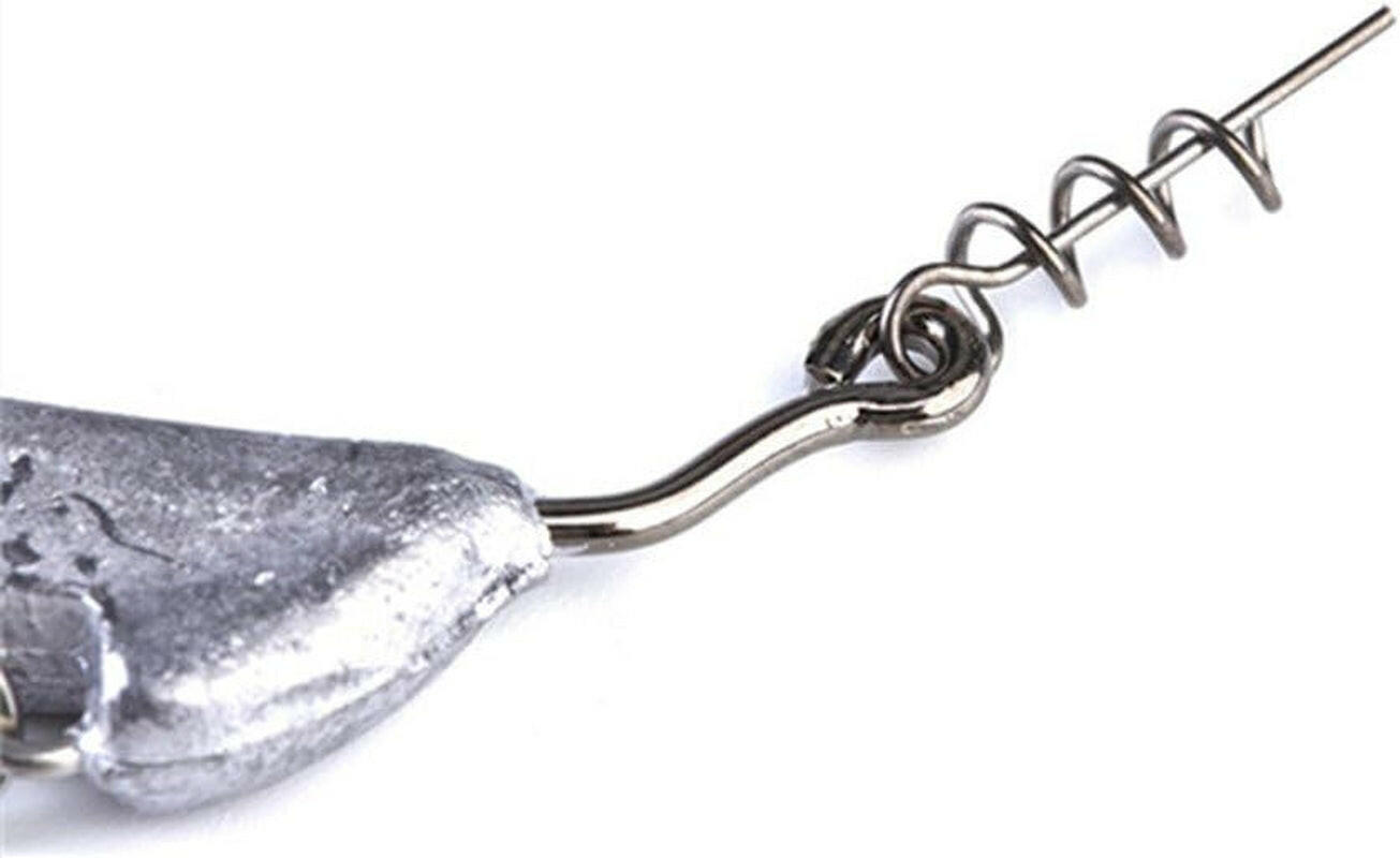 Catch More Fish with Our Assorted Pack of 5 Weighted Underspin Swimbait Hooks! 🎣🐟.
