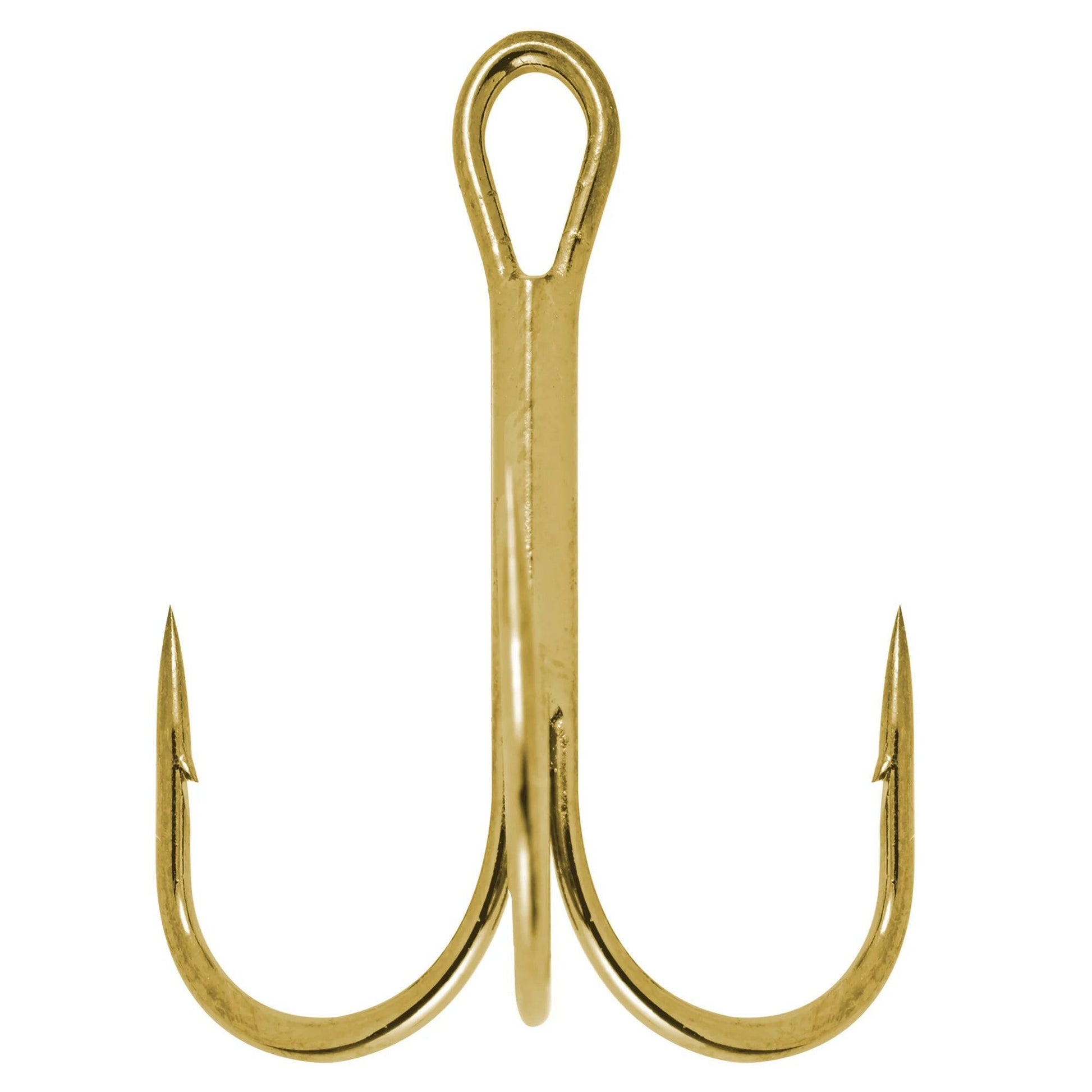 Shiny Gold Treble Hooks - Size 14, Pack of 25 for Your Next Fishing Adventure! 🎣✨.