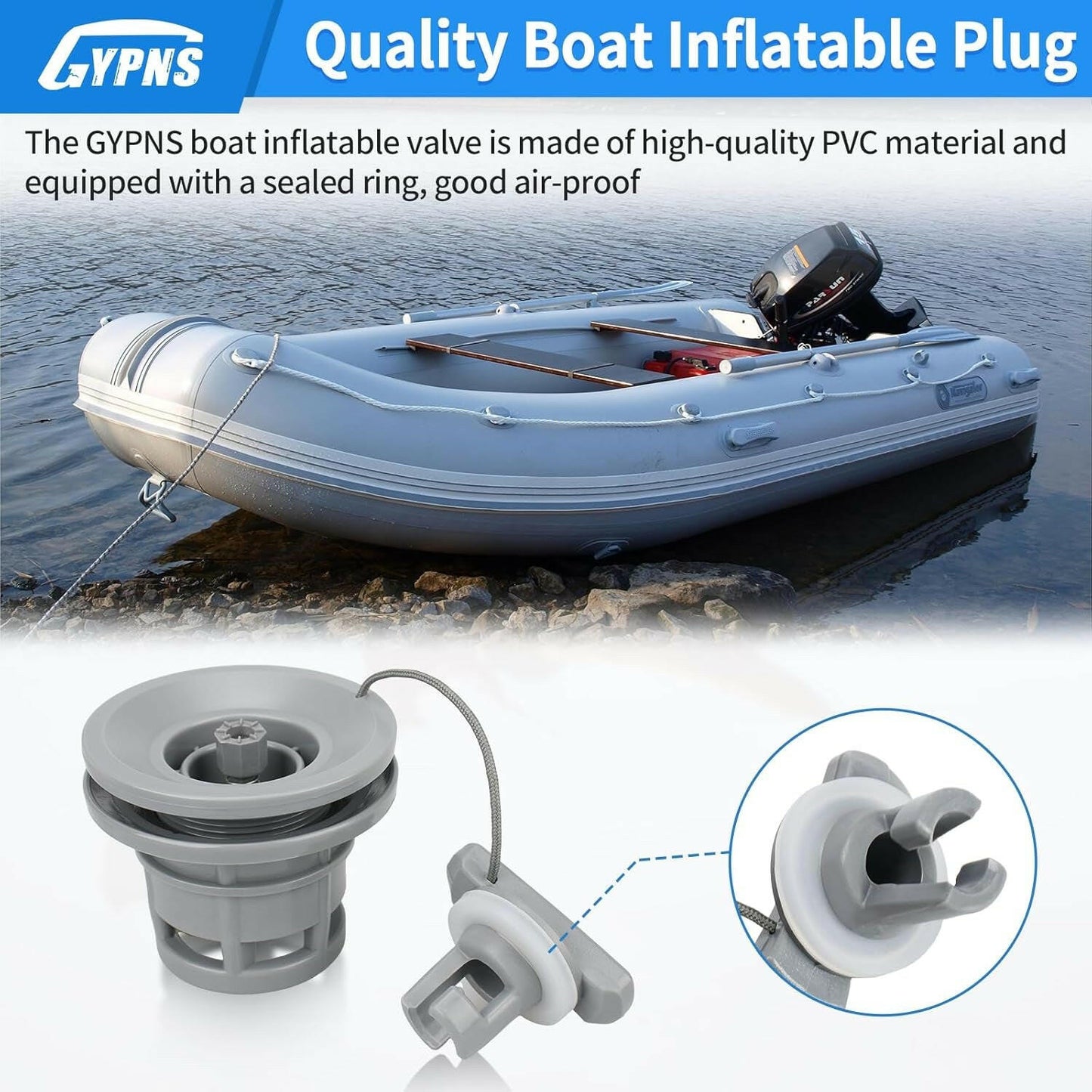 Upgrade Your Adventure! 🌊✨ Inflatable Boat Air Valve Cap Plugs Kit - Perfect for Kayaks, Rafts & More! 🚣‍♂️💨 (Pack of 2).