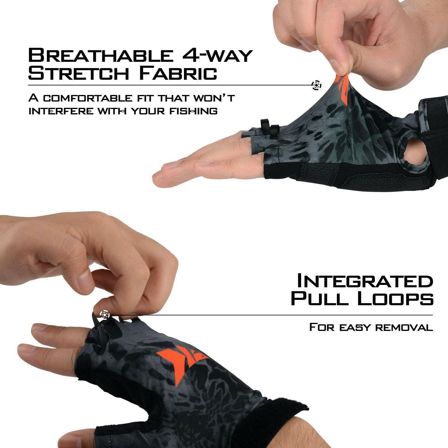 Gill Raker UPF50+ UV Protection Fishing Gloves for Men & Women - Ideal for Outdoor Activities like Kayaking, Sailing, Hiking & Biking
