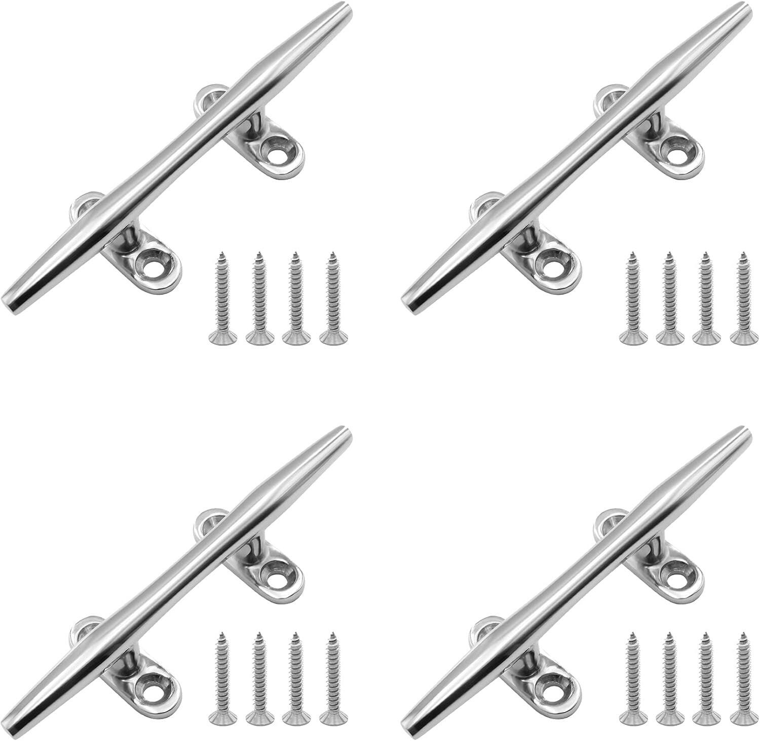 Elevate Your Docking Experience with Premium Stainless Steel Boat Cleats – Ideal for Yachts, Decks & Nautical Decor – Choose from Various Sizes & Packs!.