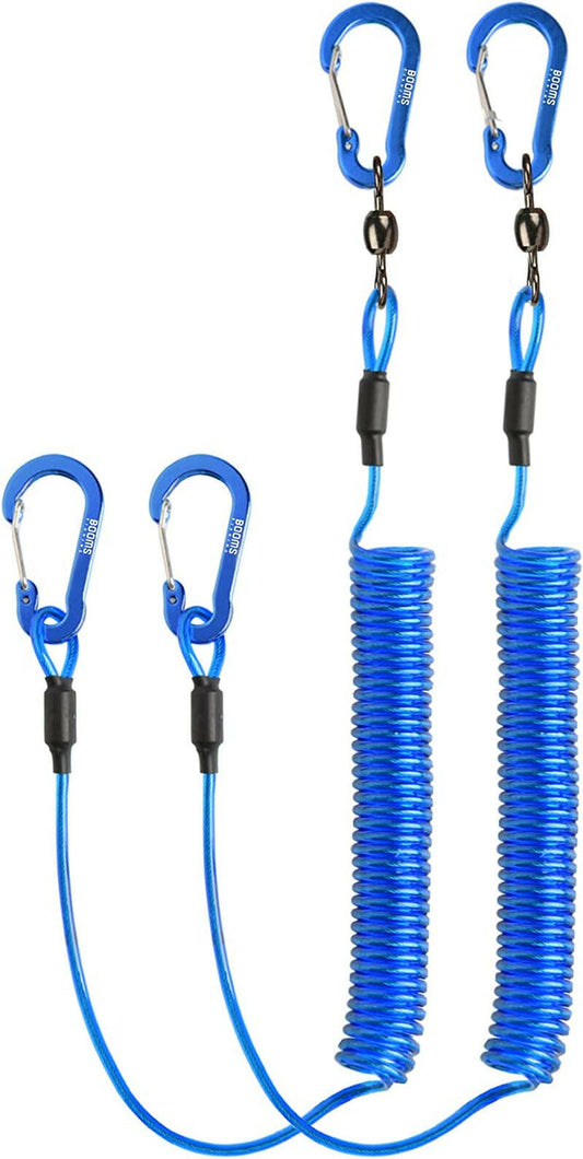 Heavy-Duty Fishing Pole Tether & Kayak Paddle Leash - Essential Fishing Accessories for Rods, Paddles, and Tools.