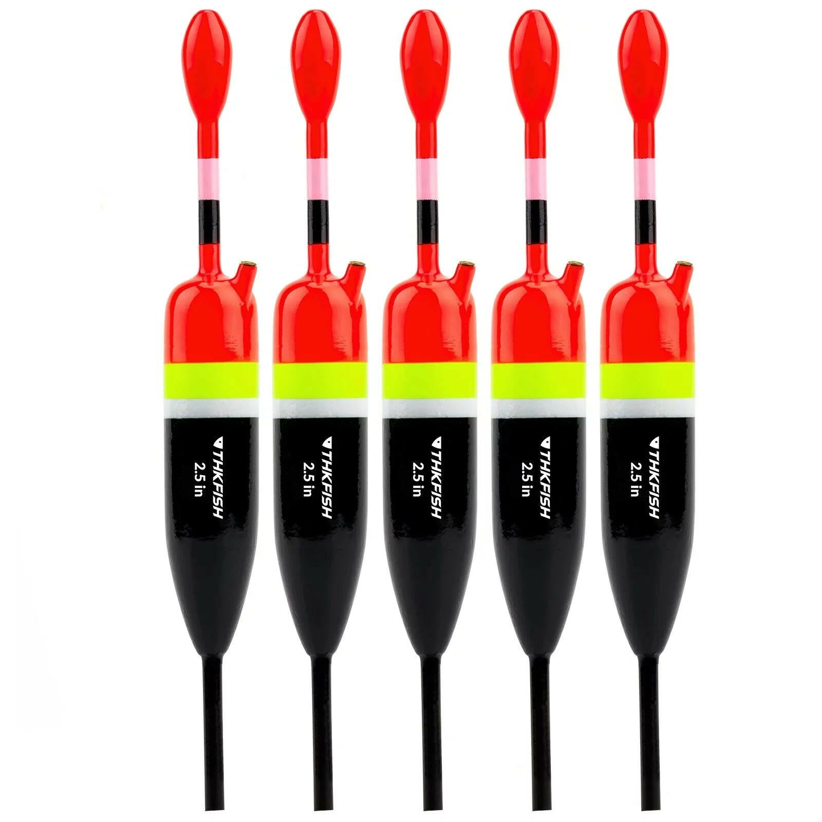 Premium Balsha Wood Fishing Floats - Set of 5 for Enhanced Fishing Experience.