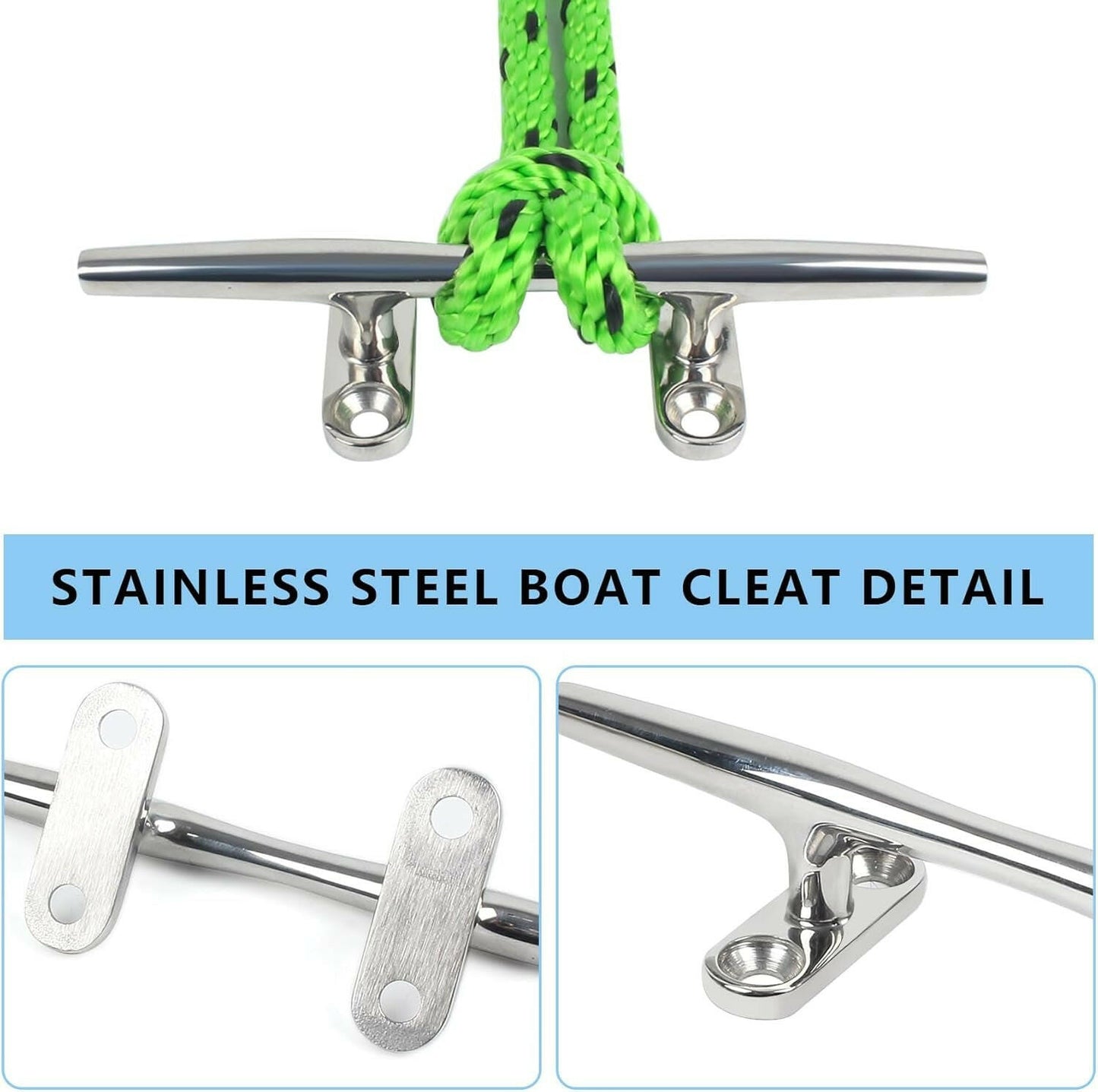 Elevate Your Docking Experience with Premium Stainless Steel Boat Cleats – Ideal for Yachts, Decks & Nautical Decor – Choose from Various Sizes & Packs!.