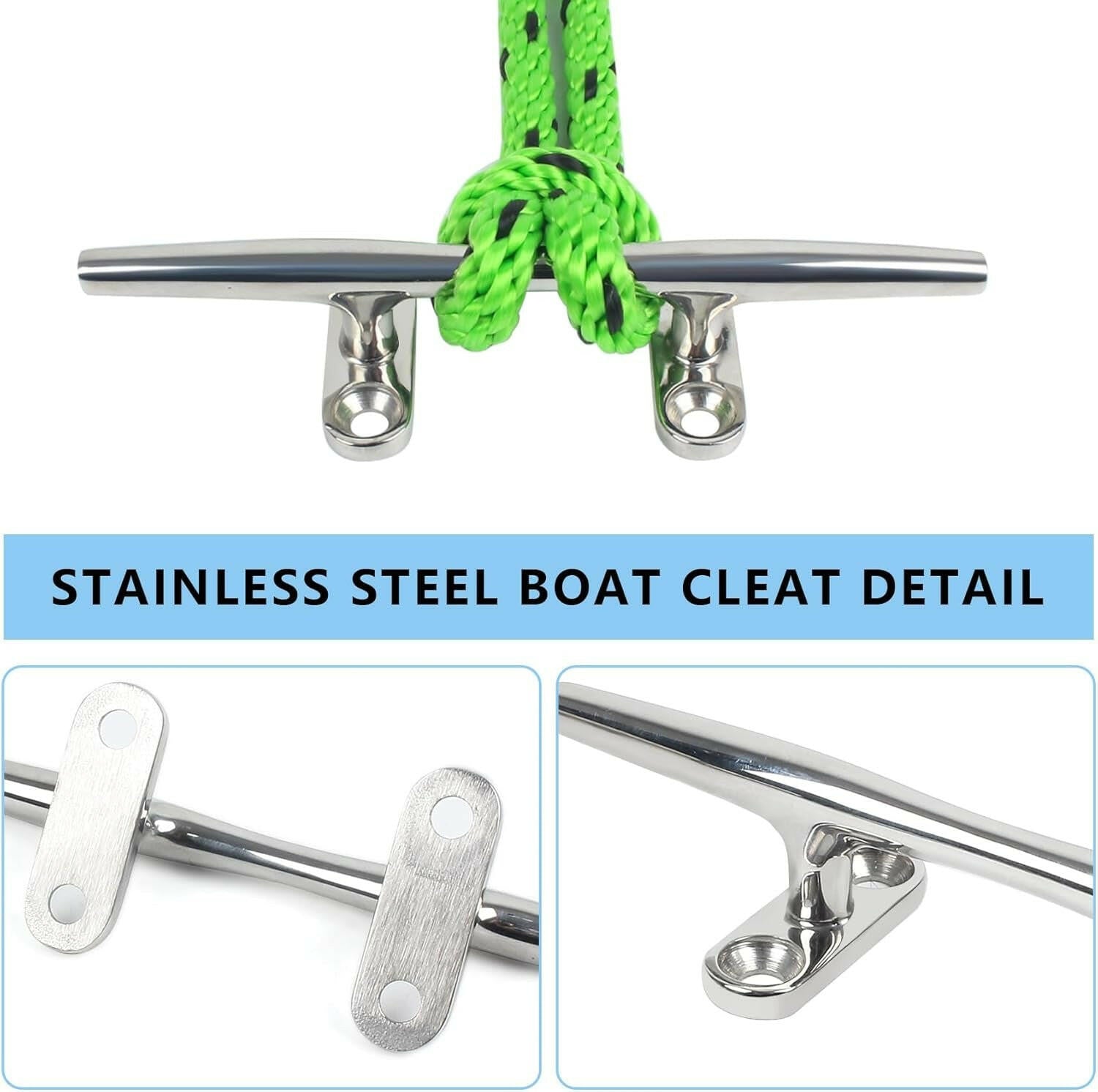 Elevate Your Docking Experience with Premium Stainless Steel Boat Cleats – Ideal for Yachts, Decks & Nautical Decor – Choose from Various Sizes & Packs!.