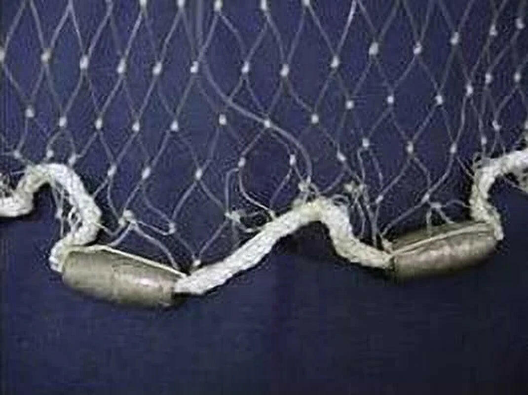 RS750 Premium White Nylon Cast Net - 4 Ft. with 3/8 In Mesh & 3/4 Lbs Weights for Easy Fishing.
