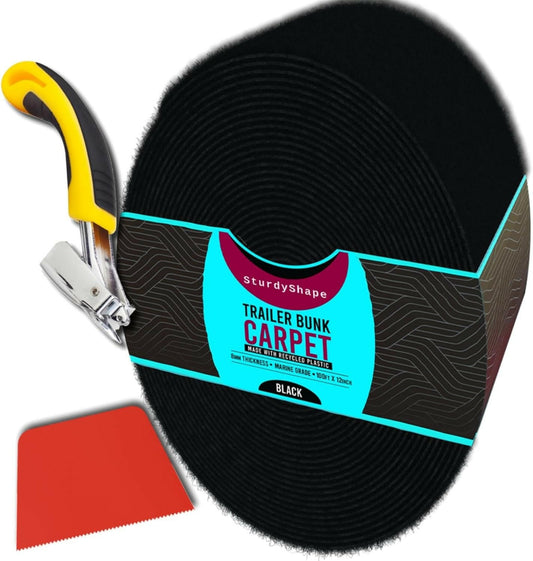 Upgrade Your Boat Trailer with Our Premium 12"x100' Heavy-Duty Bunk Carpet Kit! 🛥️✨.