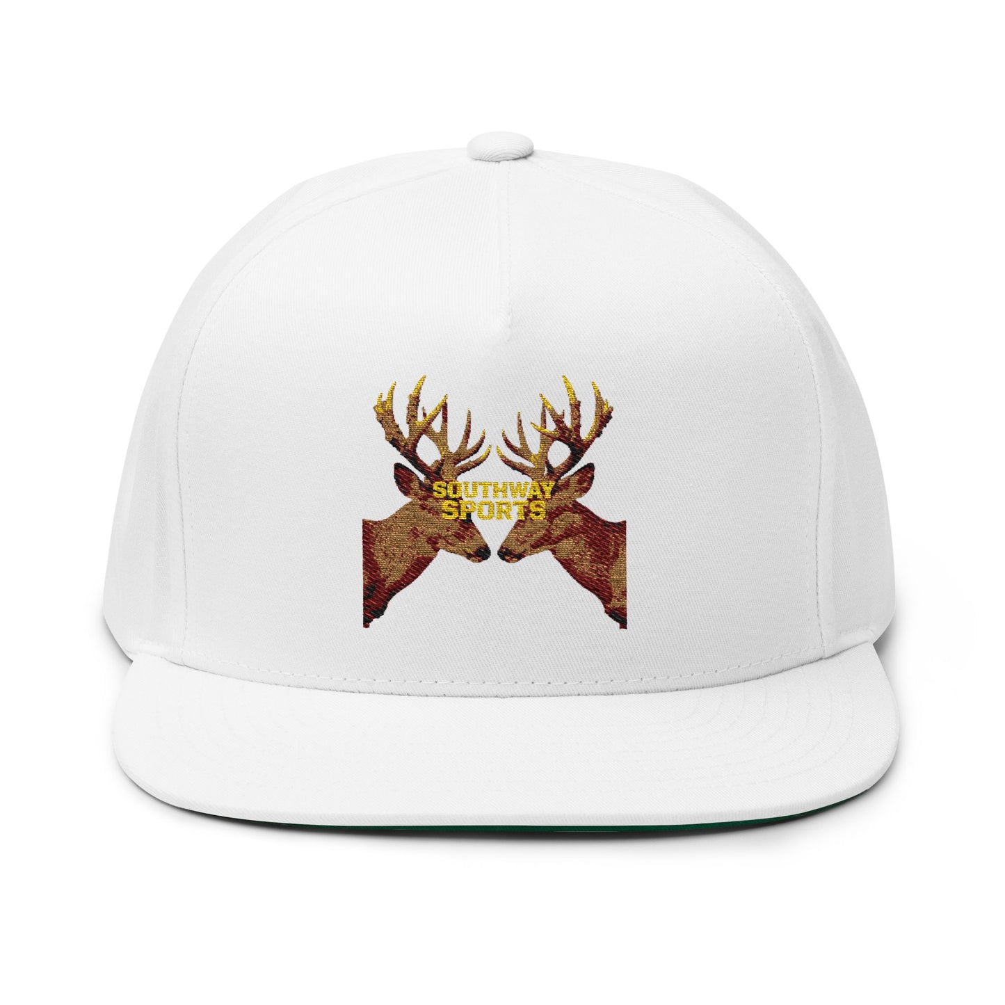 FLATBIL Cap with Whitetail Deer Design