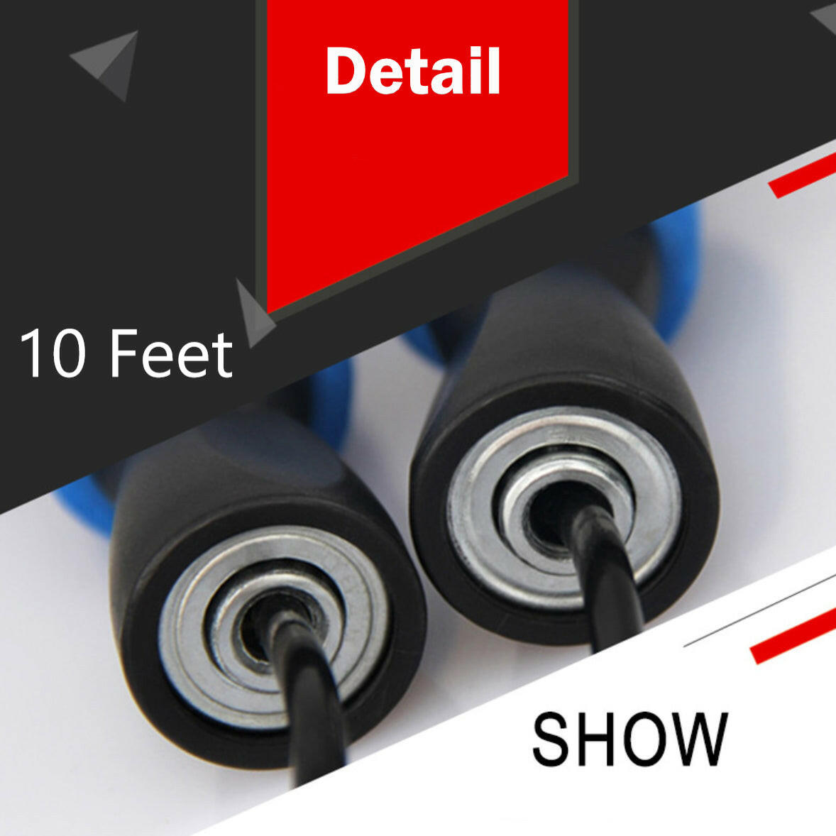 Adjustable Speed Jump Rope with Bearings for Aerobic Exercise and Boxing Fitness