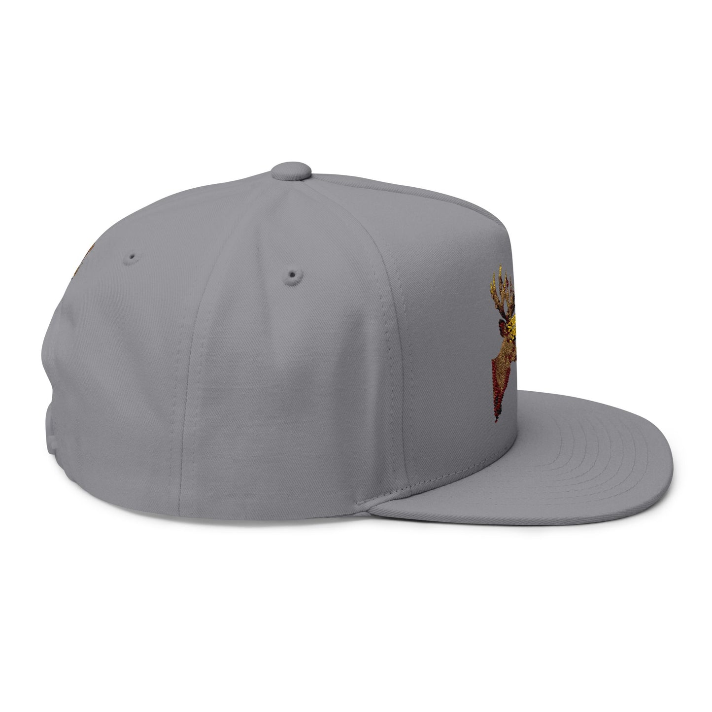 FLATBIL Cap with Whitetail Deer Design