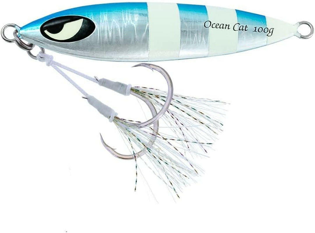 Premium Slow Fall Pitch Fishing Lures - Sinking Lead Metal Flat Jigs with Hook for Ultimate Saltwater Fishing Experience