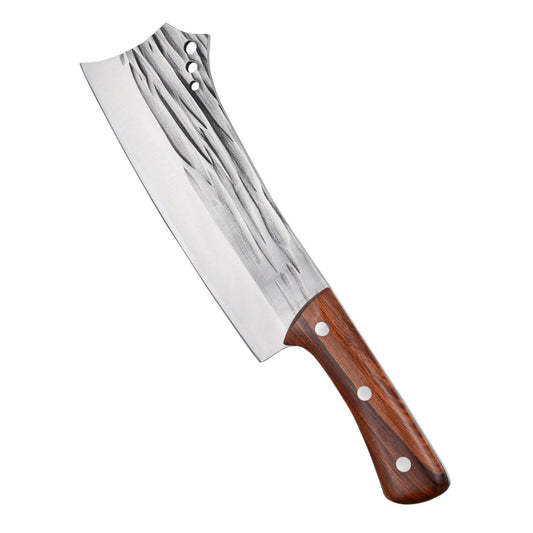 Kegani Heavy Duty Meat Cleaver - 1.4 lbs High Carbon Steel Butcher Knife for Meat and Bone Cutting