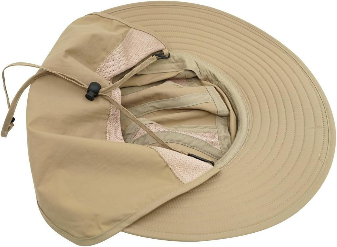 Ultimate UPF 50+ Wide Brim Fishing Hat with Neck Flap - Sun Protection for Men & Women