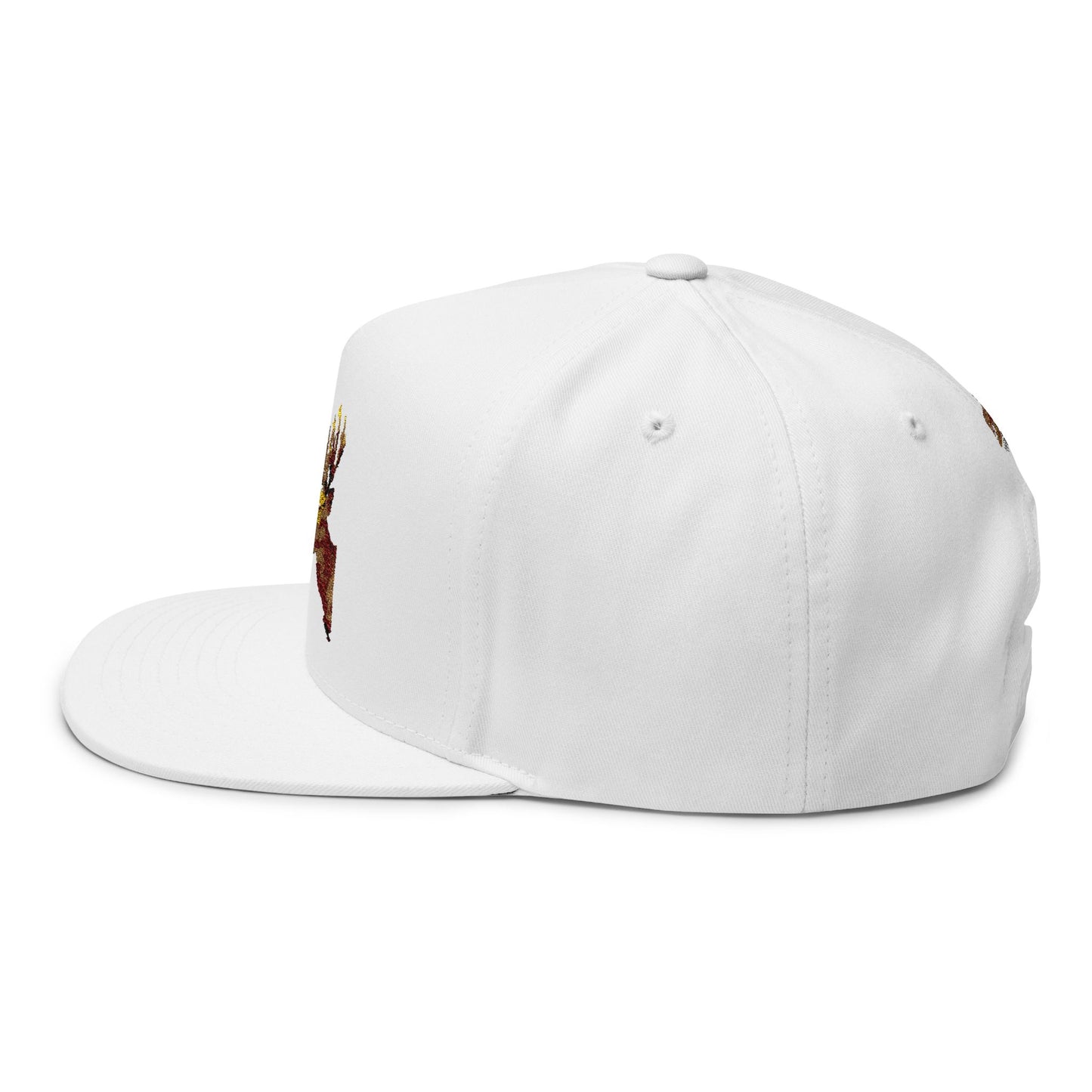 FLATBIL Cap with Whitetail Deer Design