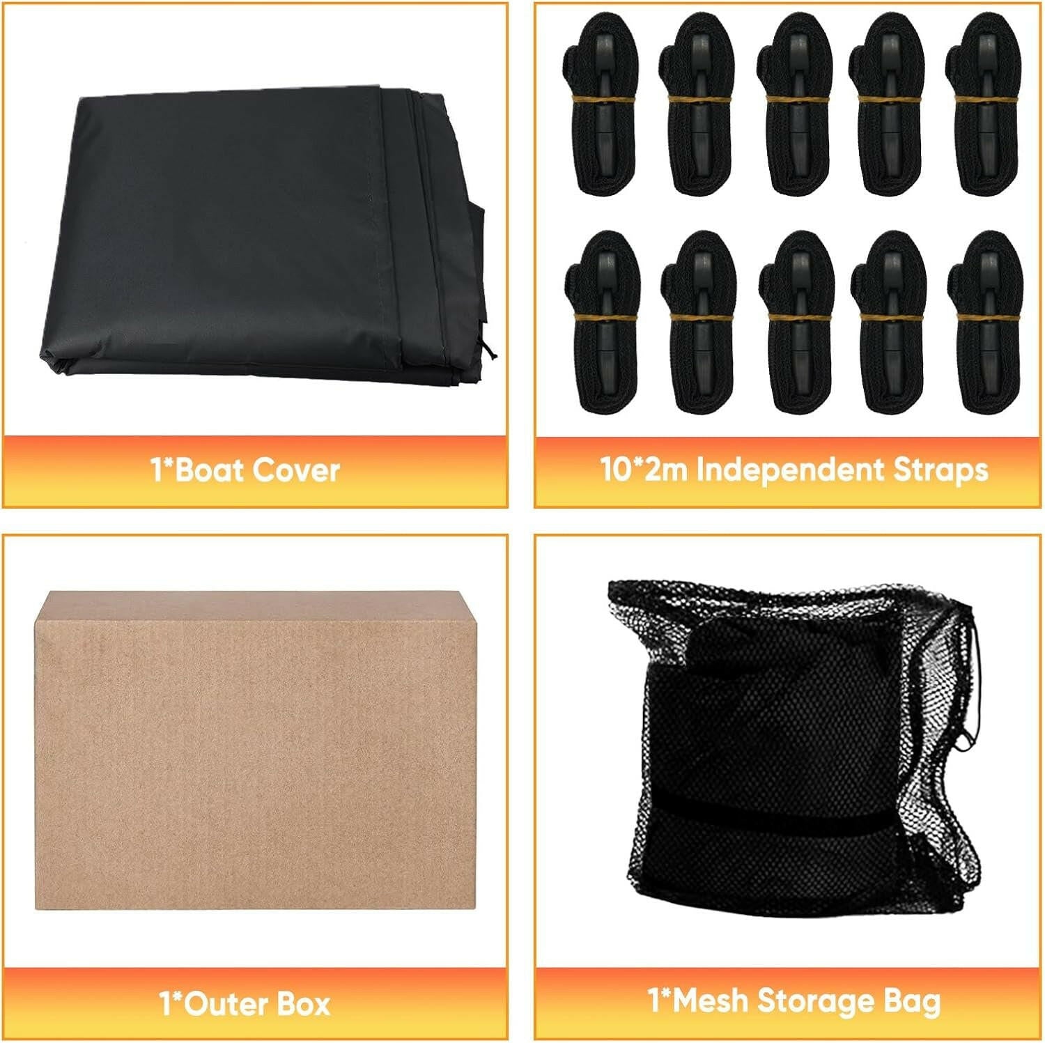 Ultimate Heavy-Duty Waterproof Boat Cover for V-Hull & Tri-Hull Boats (20-22ft) - Protect Your Adventure! 🌊🚤.