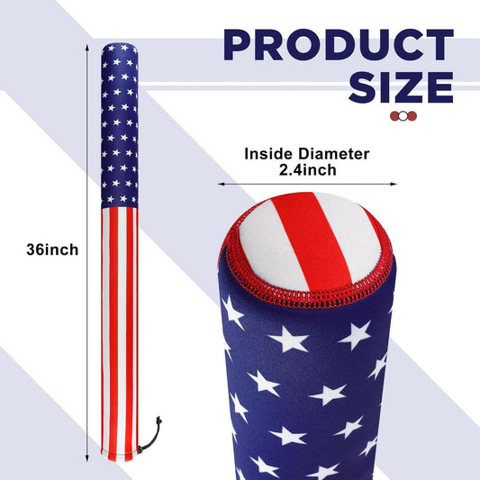 🎆🇺🇸 Gear Up for the 4th of July with Our Heavy Duty USA Boat Trailer Guide Pole Covers! Perfect for Sailboat Trailers - Grab Your Set of 2 Now! ✨🚤.