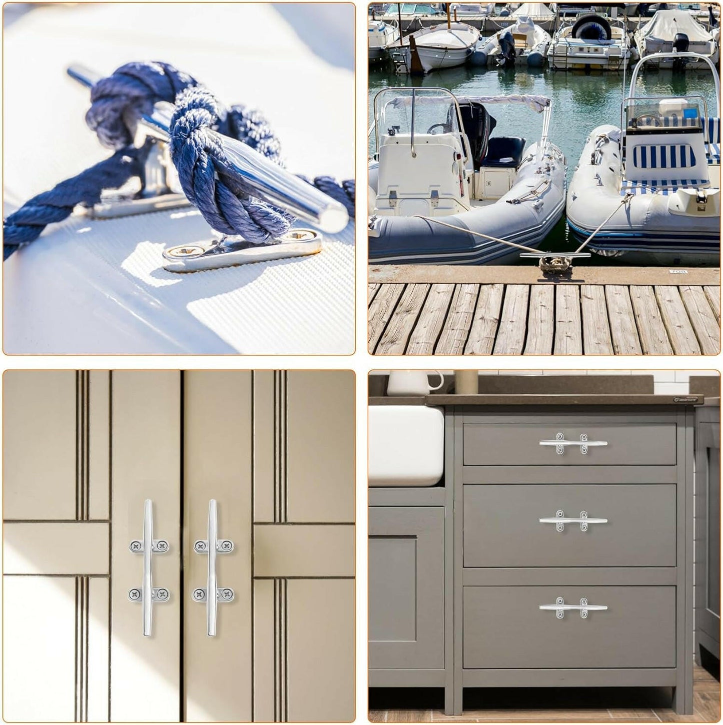 Elevate Your Docking Experience with Premium Stainless Steel Boat Cleats – Ideal for Yachts, Decks & Nautical Decor – Choose from Various Sizes & Packs!.