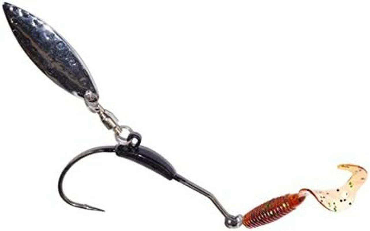 Premium Weighted Twist Lock Hooks - Silver/Gold Spin Superline for Swim Bait - 3 Pack (3G, 5.5G, 9G)