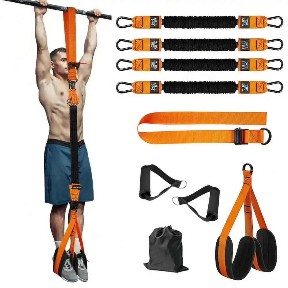 Transform Your Home Workouts with Our Adjustable Heavy Duty Pull-Up Band Set! 💪🏋️‍♂️ #AchieveYourFitnessGoals.
