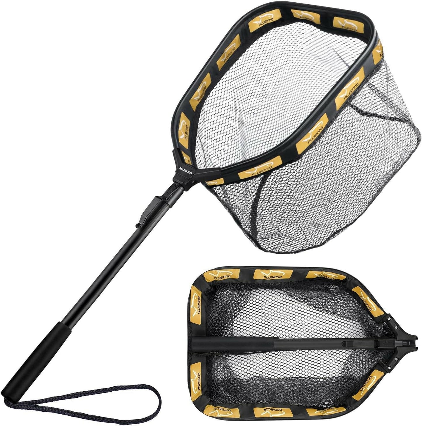 Ultimate Floating Fishing Net - Perfect for Steelhead, Salmon, Trout & More - Rubber Coated, Compact & Foldable for Easy Transport & Quick Catch & Release.
