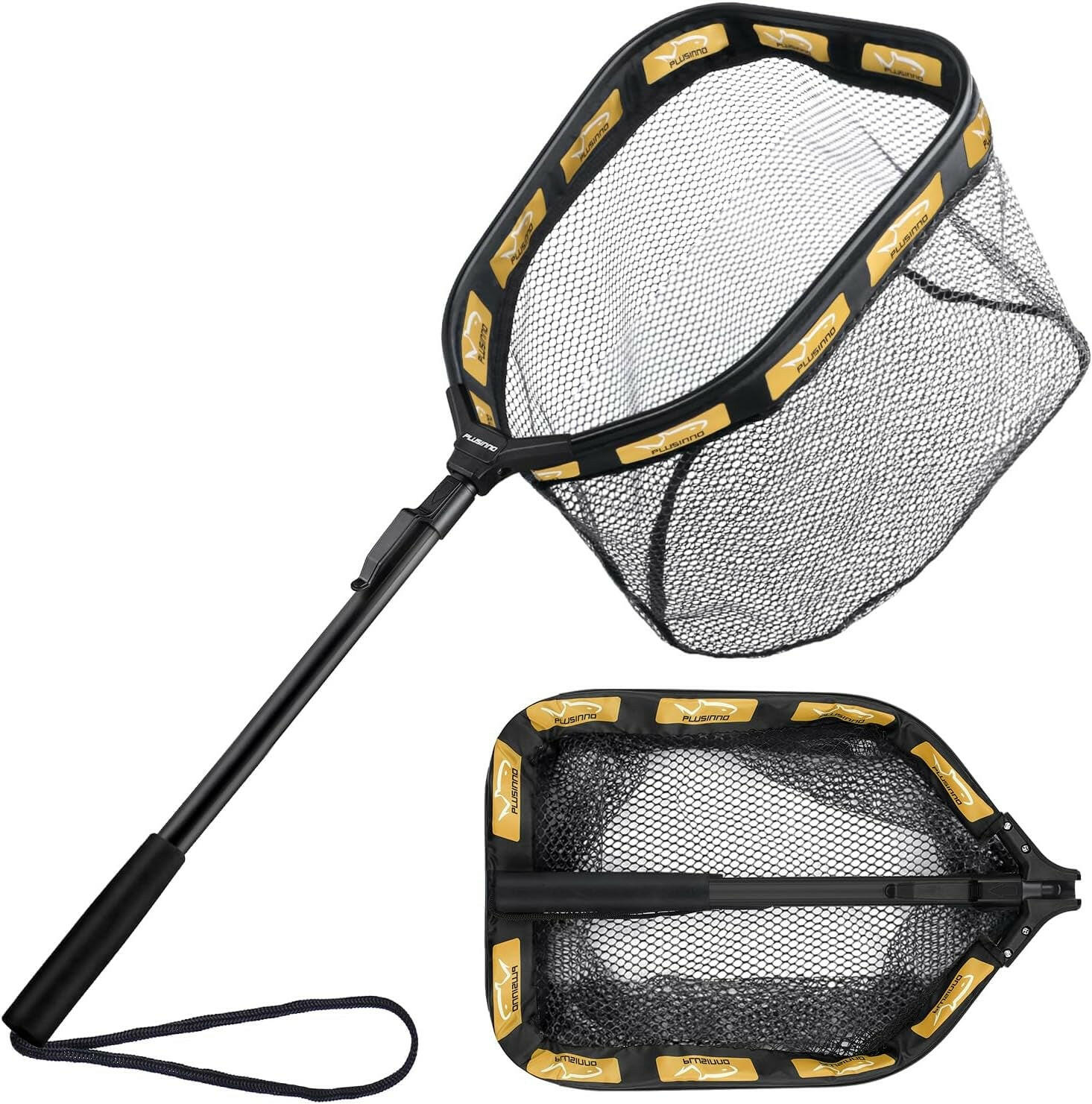 Ultimate Floating Fishing Net - Perfect for Steelhead, Salmon, Trout & More - Rubber Coated, Compact & Foldable for Easy Transport & Quick Catch & Release.